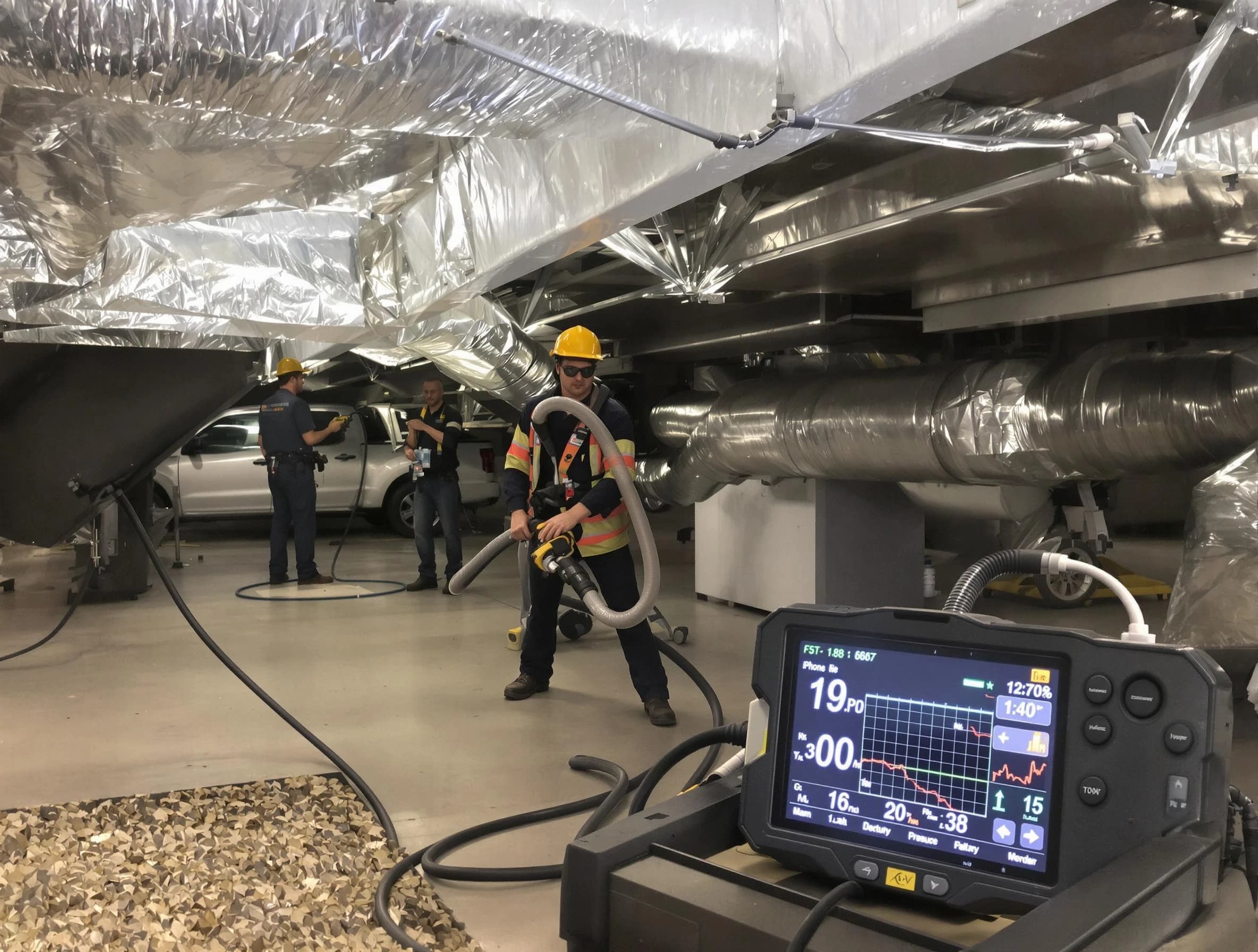 Professional negative pressure duct cleaning by Phoenix Air Duct Cleaning in Phoenix