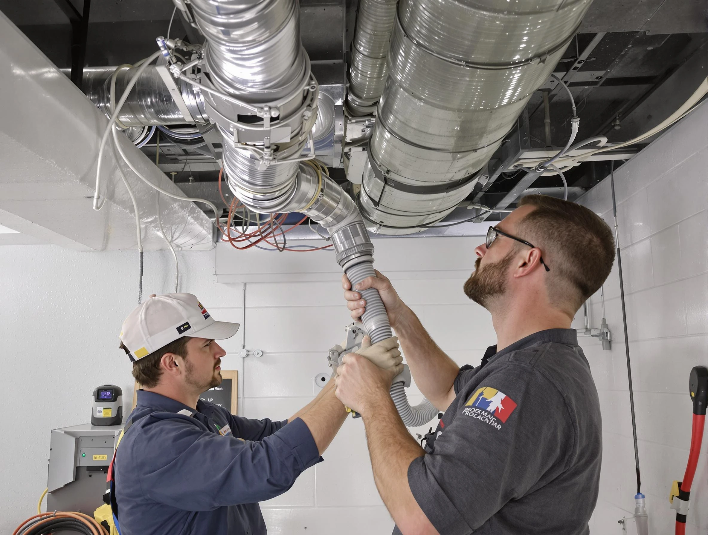 Phoenix Air Duct Cleaning technician performing thorough AC duct cleaning in Phoenix