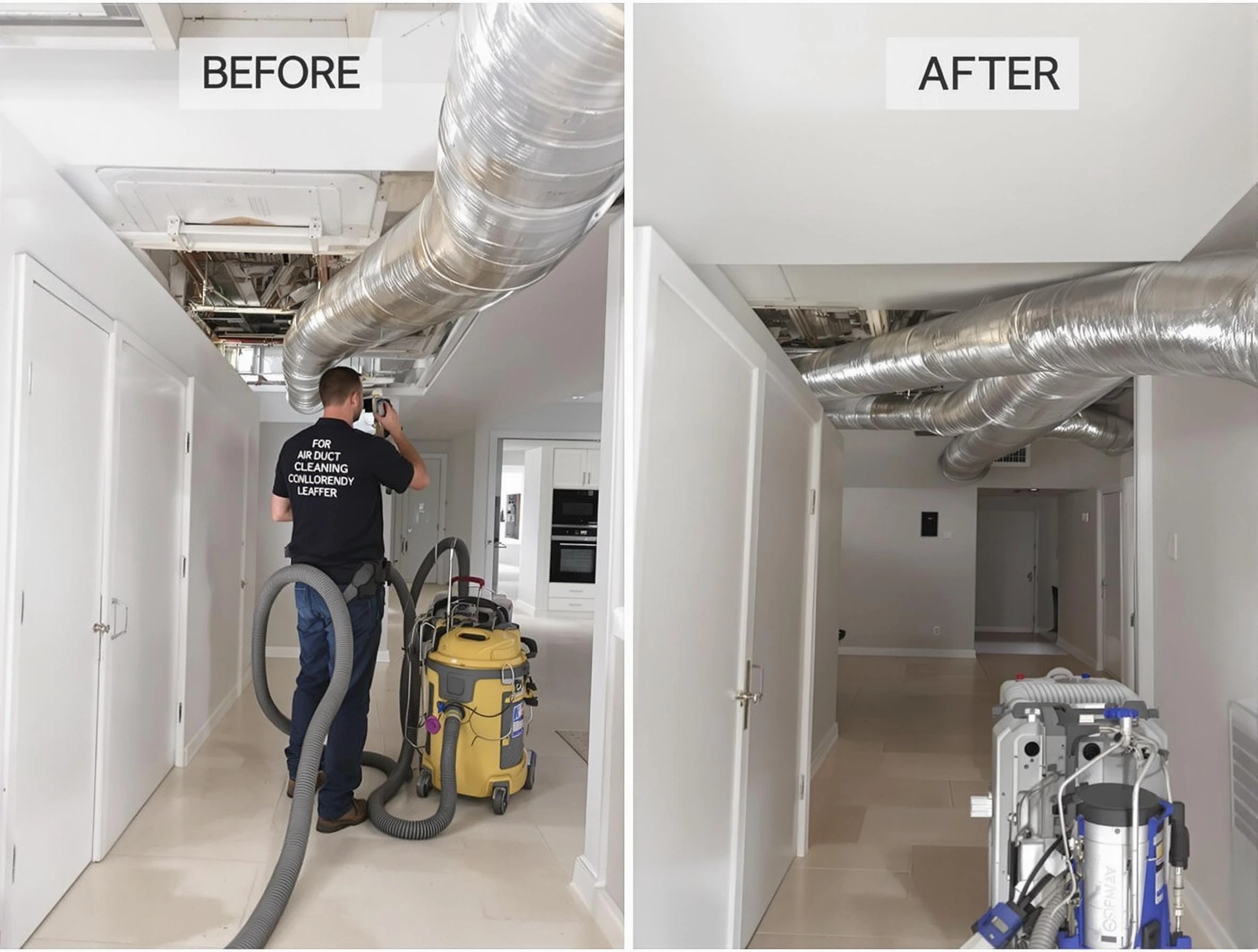 Phoenix Air Duct Cleaning professional performing thorough air duct cleaning in Phoenix